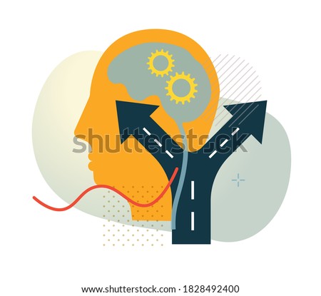 Business Decision Making Challenge - Abstract Illustration as EPS 10 File Royalty-Free Stock Photo #1828492400
