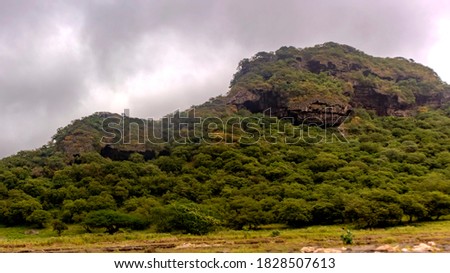 mountain in darbat valley in salalah