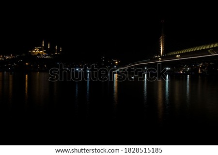 Night view at the Istanbul Golden Horn