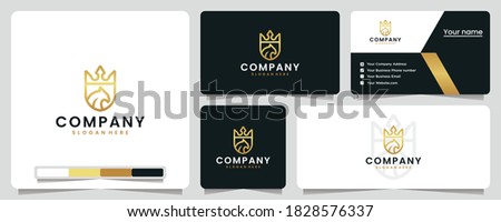 eagle crown,shield ,golden , luxury, logo design inspiration