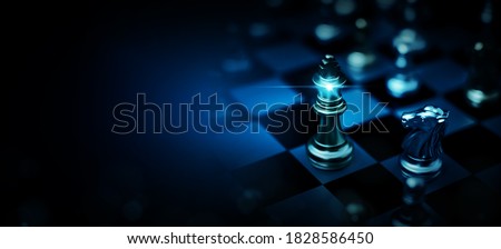 Chess board game to represent the business strategy with competition and challenging concept Royalty-Free Stock Photo #1828586450
