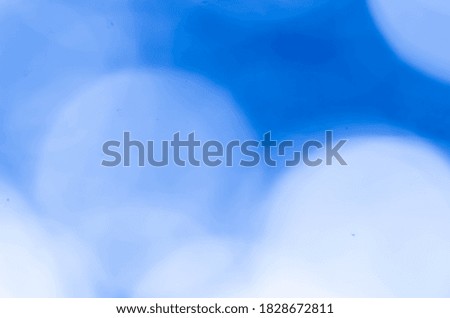 Bright Blue Bokeh Nature Background