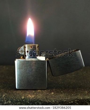 the lighter with flame pictures 