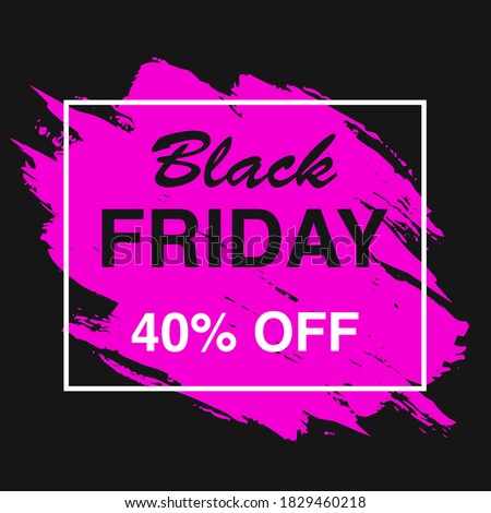 Black Friday Magenta Sale Discount Web Banner