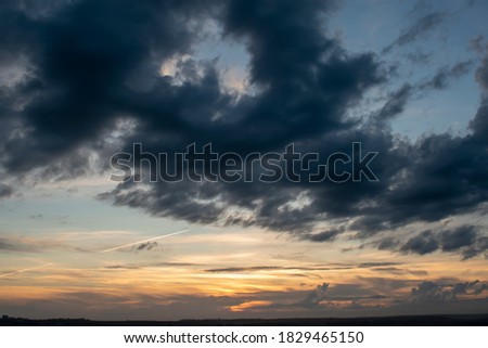 Stunning sunset with incredible clouds