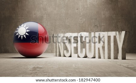Taiwan High Resolution Insecurity Concept