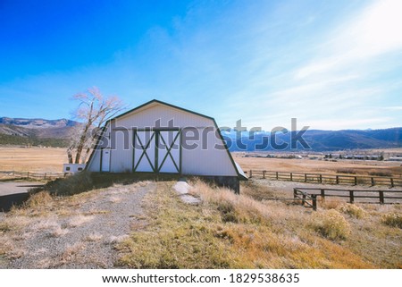Ranch house in the fall, Ridgway, Colorado	