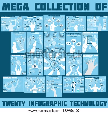 MEGA COLLECTION OF TWENTY INFOGRAPHIC TECHNOLOGY
