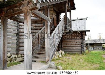 wooden architecture, wooden old house