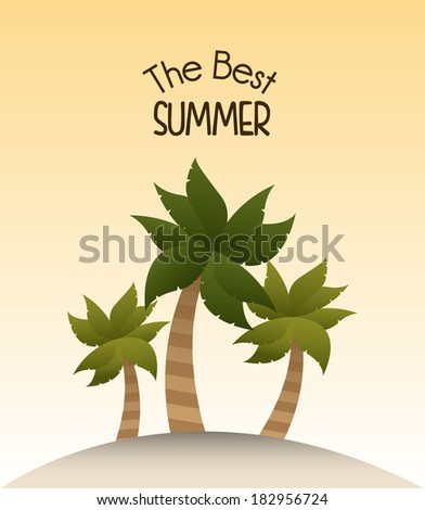 Summer design icon over beige background. vector illustration