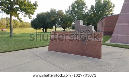 State of Texas Welcome Sign - Texas/Oklahoma border