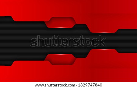 Modern dark red technology background, modern technology wallpaper, dark black and red line, futuristic deep background.