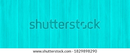 Blue wood texture as background. Vintage wooden wall panorama