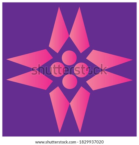 Batik pattern vector abstract design background