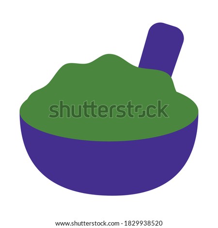 Mexican guacamole bowl flat style icon design, Mexico culture theme Vector illustration