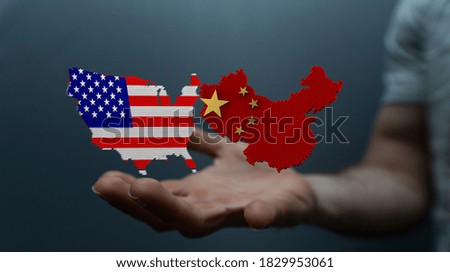 3d usa and china trade partner maps