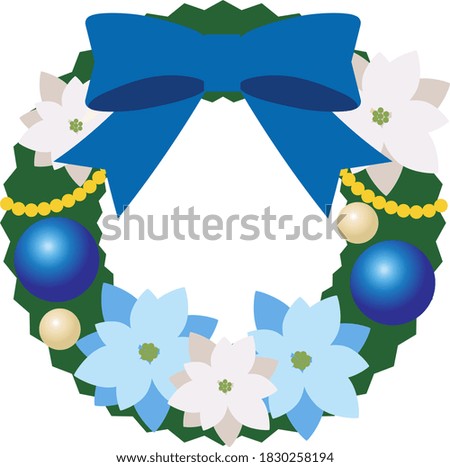 
Very cute Christmas wreath illustration