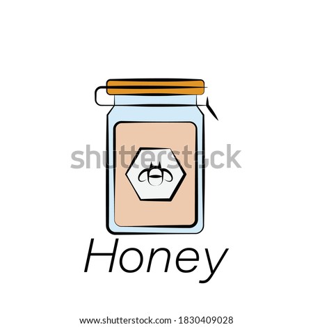 honey hand draw icon. Element of farming illustration icons. Signs and symbols can be used for web, logo, mobile app, UI, UX