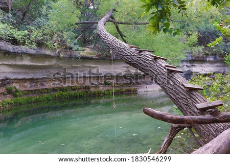 Swimming hole in Texas. The best part of living in the country  Royalty-Free Stock Photo #1830546299
