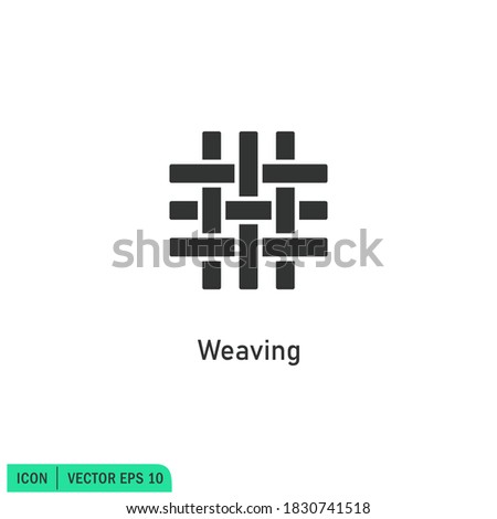 weaving icon illustration simple design element vector logo template Royalty-Free Stock Photo #1830741518