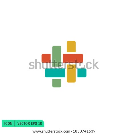 weaving icon illustration simple design element vector logo template Royalty-Free Stock Photo #1830741539