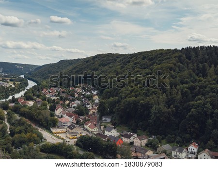 
aerial view of the city in bavaria