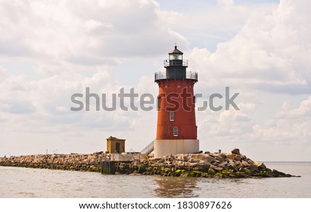 Delaware Breakwater Lighthouse - Lewes, DE Royalty-Free Stock Photo #1830897626