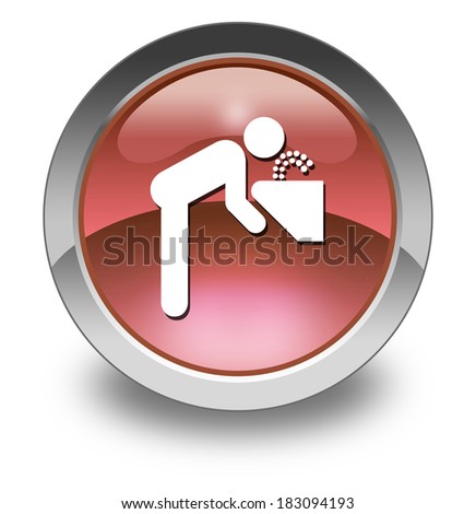 Icon, Button, Pictogram with Water Fountain symbol