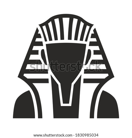 Egyptian pharaoh. Pharaoh vector isolated flat illustration. Pharaoh icon Royalty-Free Stock Photo #1830985034