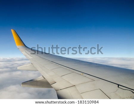 Airfoil and sky Royalty-Free Stock Photo #183110984