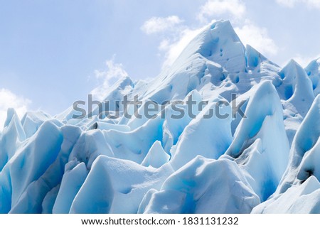 Perito Moreno glacier ice formations detail view, Patagonia, Argentina Royalty-Free Stock Photo #1831131232