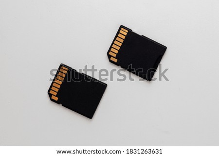 SD card on white background