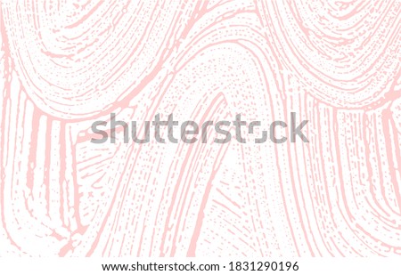 Grunge texture. Distress pink rough trace. Fascinating background. Noise dirty grunge texture. Magnetic artistic surface. Vector illustration.