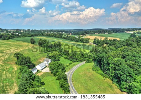 Aerial drone photo from York, Pennsylvania