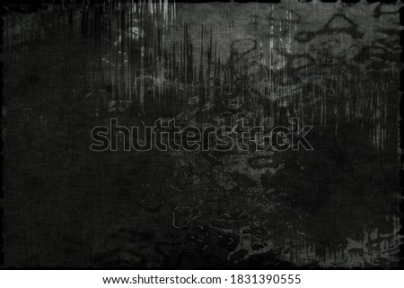 Old dark horror grunge texture.
Halloween background with copy space.Design element.