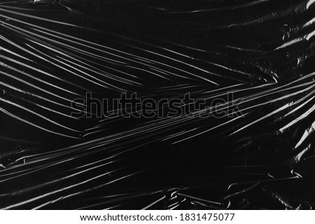 Plastic wrapper with wrinkle texture surface overlay Royalty-Free Stock Photo #1831475077