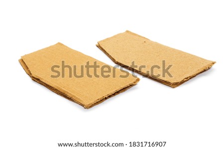 A picture of Corrugated Cardboard Sheets on white background