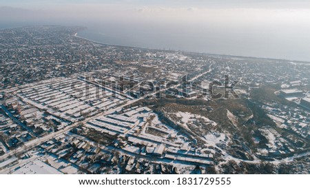 what does a winter city look like from above