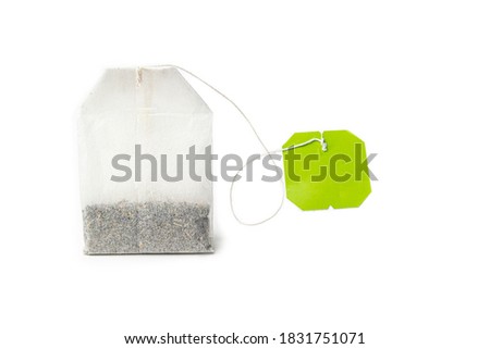 tea bag with green tea for beauty Royalty-Free Stock Photo #1831751071