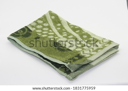 A picture of towel on white background