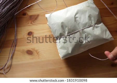 Packaging with organic natural paper good for super markets