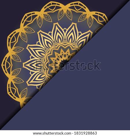 Luxury mandala background. Vector illustration. For book cover, wedding invitation, or other tempalte card. 