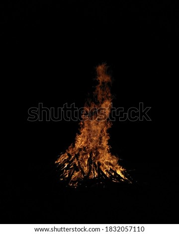 Picture of bonfire taken in Camp Park Yogyakarta, Indonesia