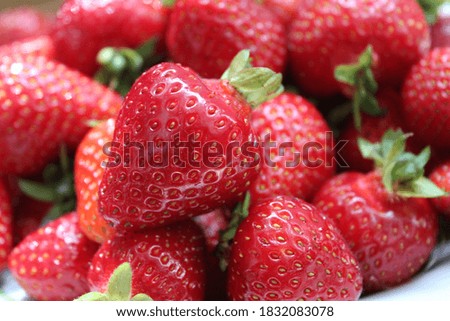 Picture of strawberries background for food image and banner
