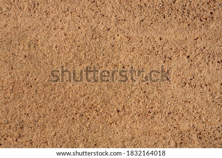 The background of the sandy surface is close-up. The texture of the sand on the shore. Abstract background for design. 