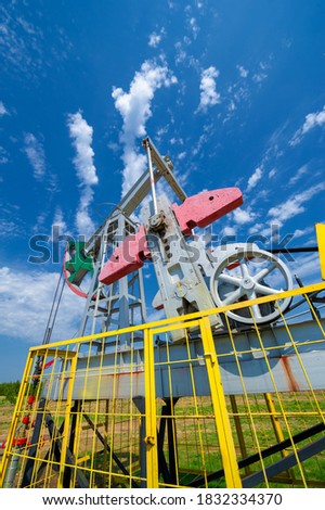 A pumpjack is the overground drive for a reciprocating piston pump in an oil well. The arrangement is commonly used for onshore wells producing little oil. Pumpjacks are common in oil-rich areas