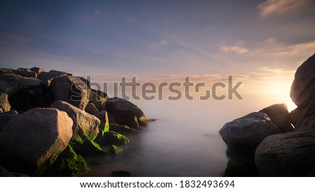 Sea landscape photography full color