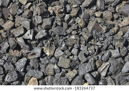 background texture of soil carbon filled