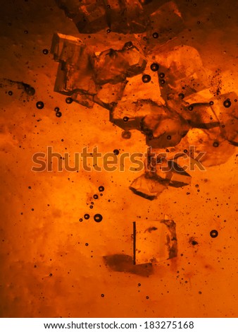 Abstract composition with sugar cubes in a jar with sweetness 