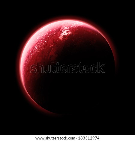 Red Planet Isolated - Elements of this image furnished by NASA 